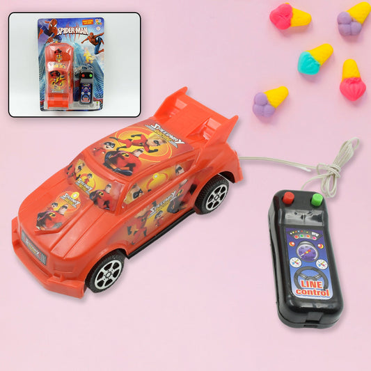 3250 Cartoon Printed wire remote control cars toys, sports car for kids, for Play for Children ( Battery Not Included / 1 Pc )