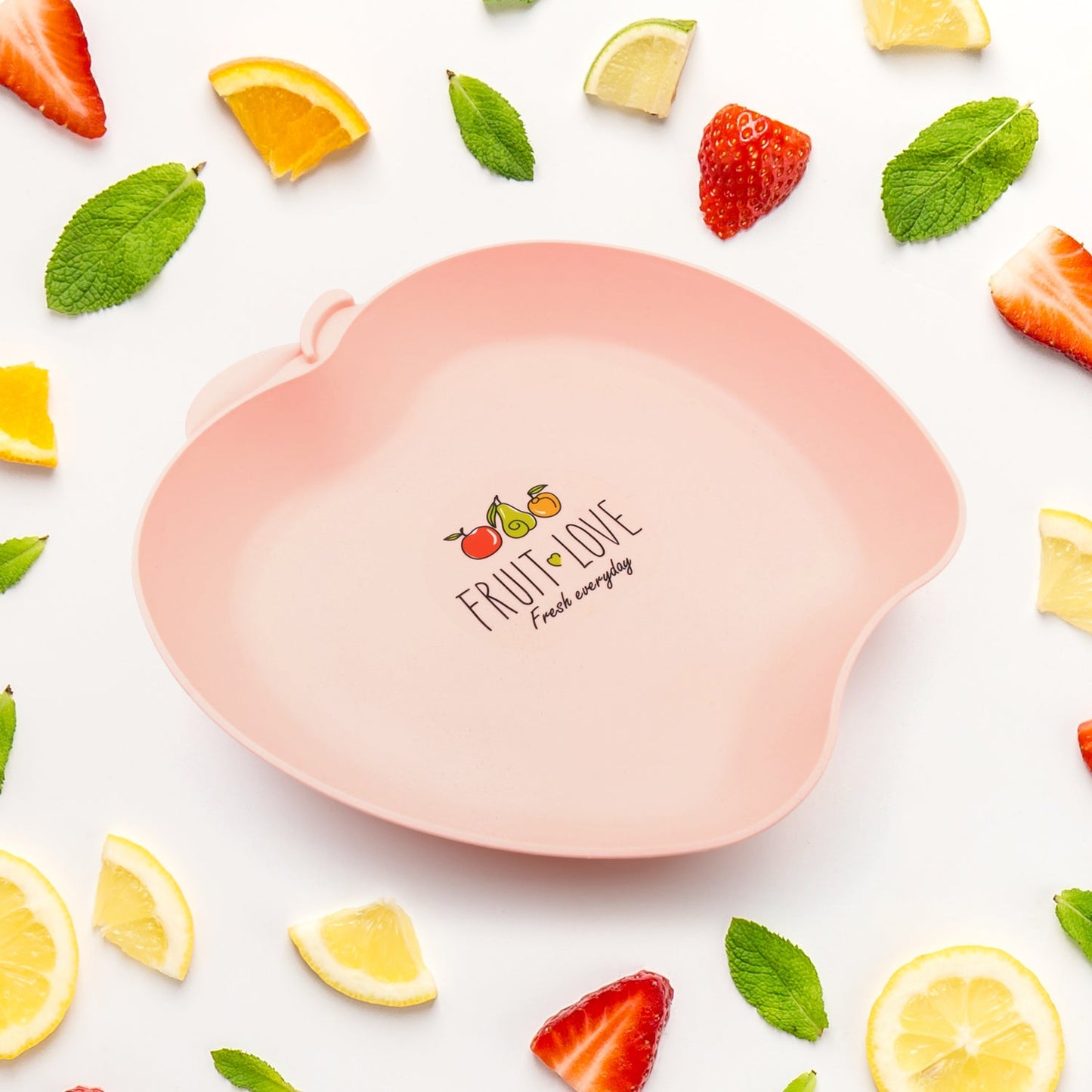 5548 Apple Shape Plate Dish Snacks / Nuts / Desserts Plates for Kids, BPA Free, Children’s Food Plate, Kids Bowl, Serving Platters Food Tray Decorative Serving Trays for Candy Fruits Dessert Fruit Plate, Baby Cartoon Pie Bowl Plate, Tableware (1 Pc)