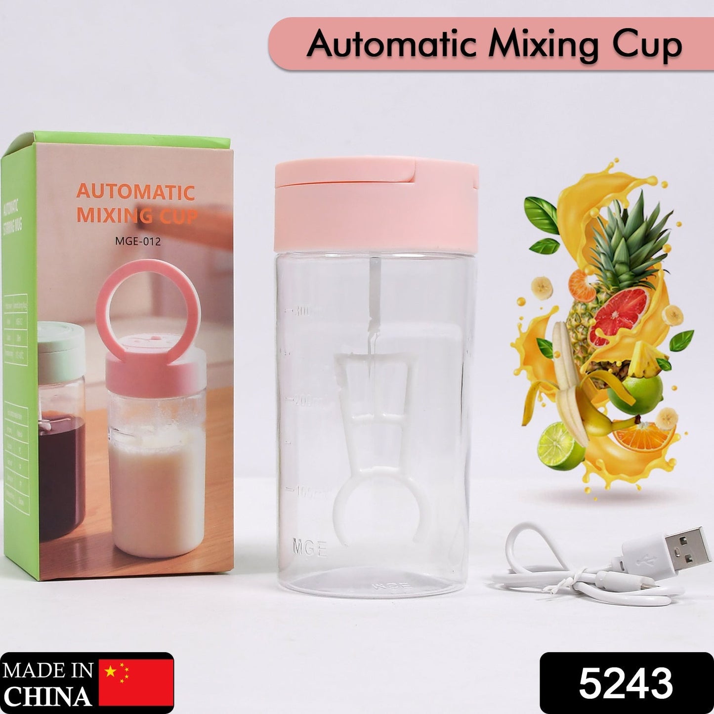 Self Stirring Coffee Mug Cup  plastic  Automatic Self Mixing & Spinning Home Office Travel Mixer Cup ( 380 Ml ) 