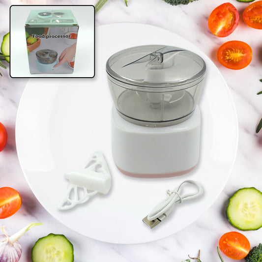 5769 Portable Mini Food Processor Chopper Electric Veggie Chopper 3 Blades With Charching Cable Type C, Vegetable Chopper, Garlic Chopper Food Grinder for Chopping Ginger, Pepper Chili, Onion, Fruit, Meat