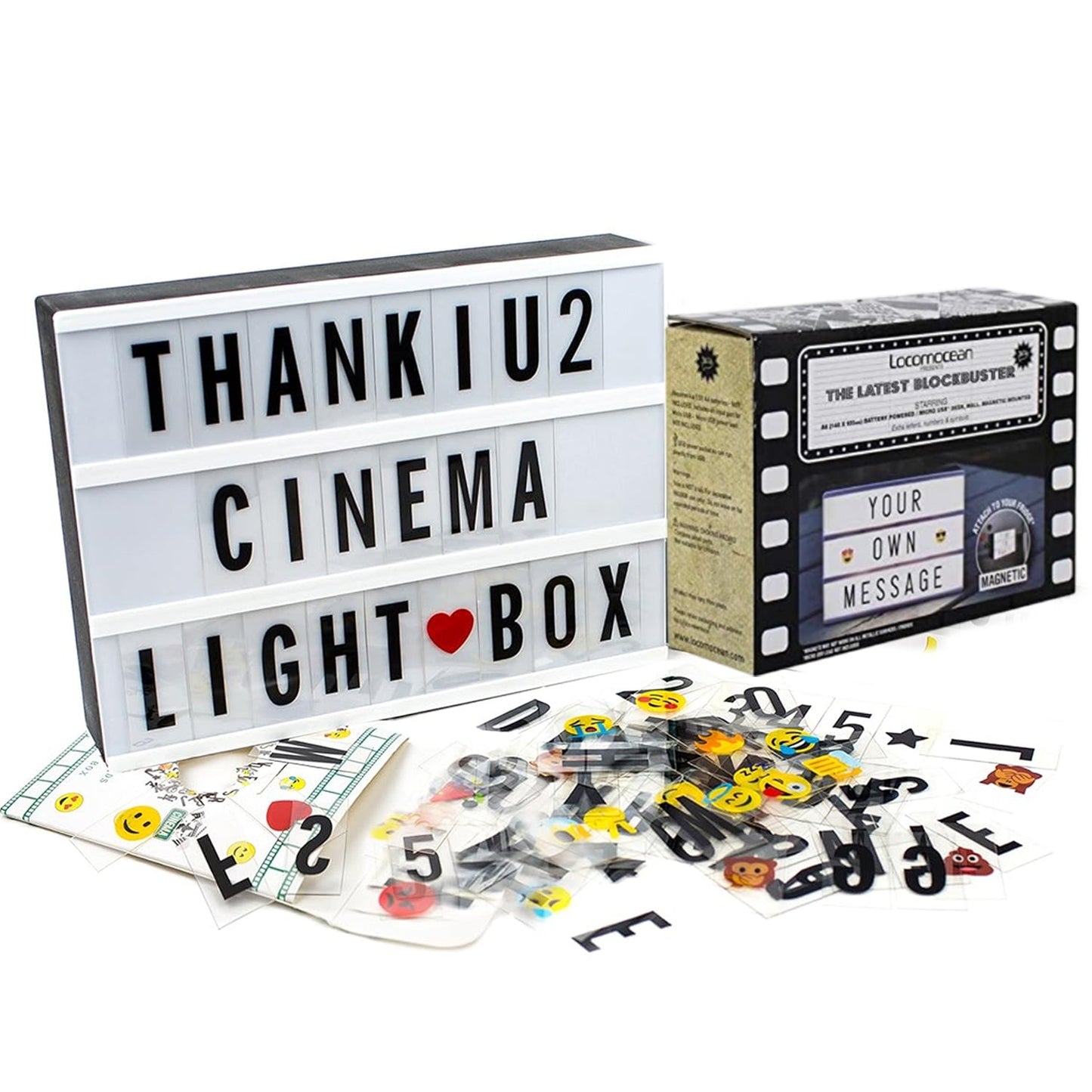 alphabetic glow box