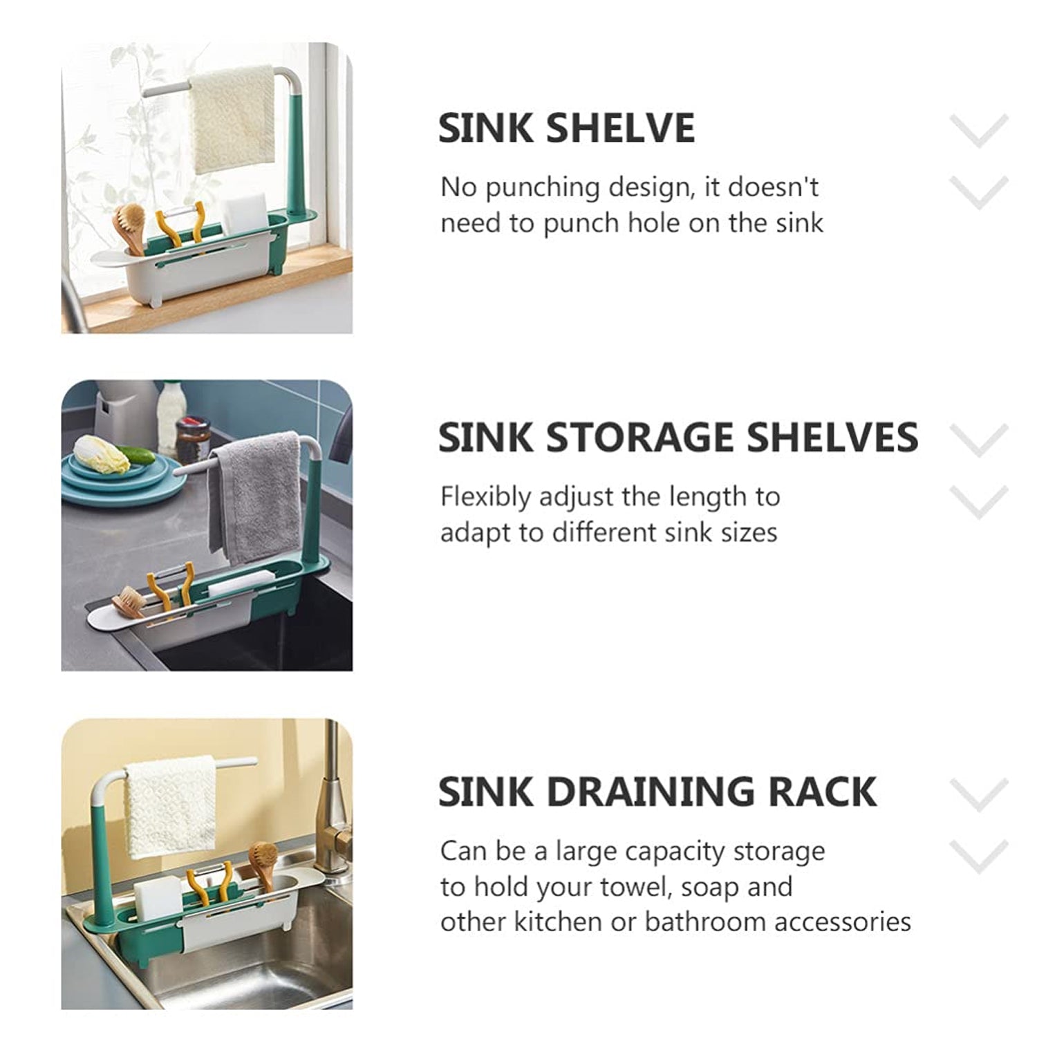 2370b Expandable Kitchen Drying Basket Rack for kitchen Use (Brown Box) 