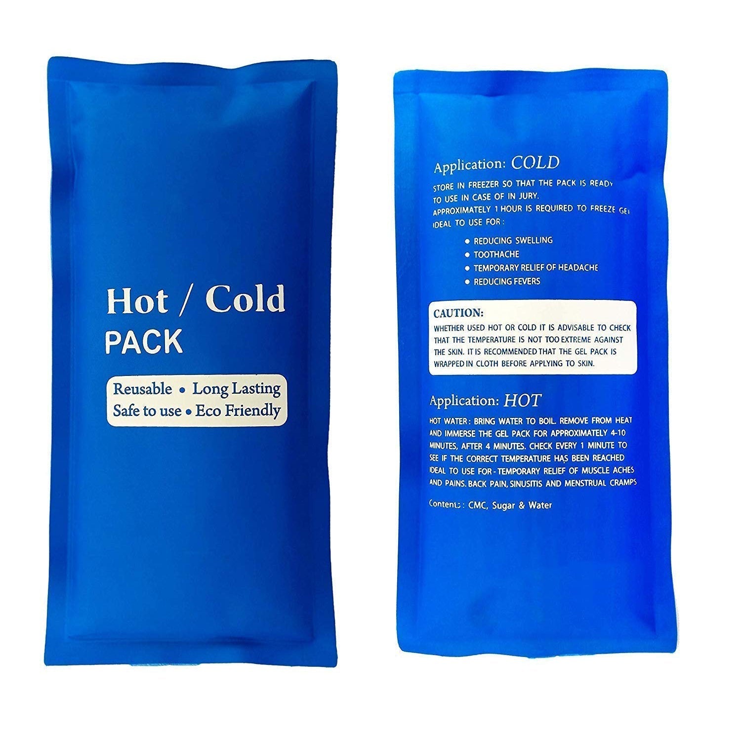 6291 Hot & Cold Reusable Gel Pack - Great for Knee, Shoulder, Back, Migraine Relief, Sprains, Muscle Pain, Bruises, Injuries, Legs - Microwave Heating Pad. 