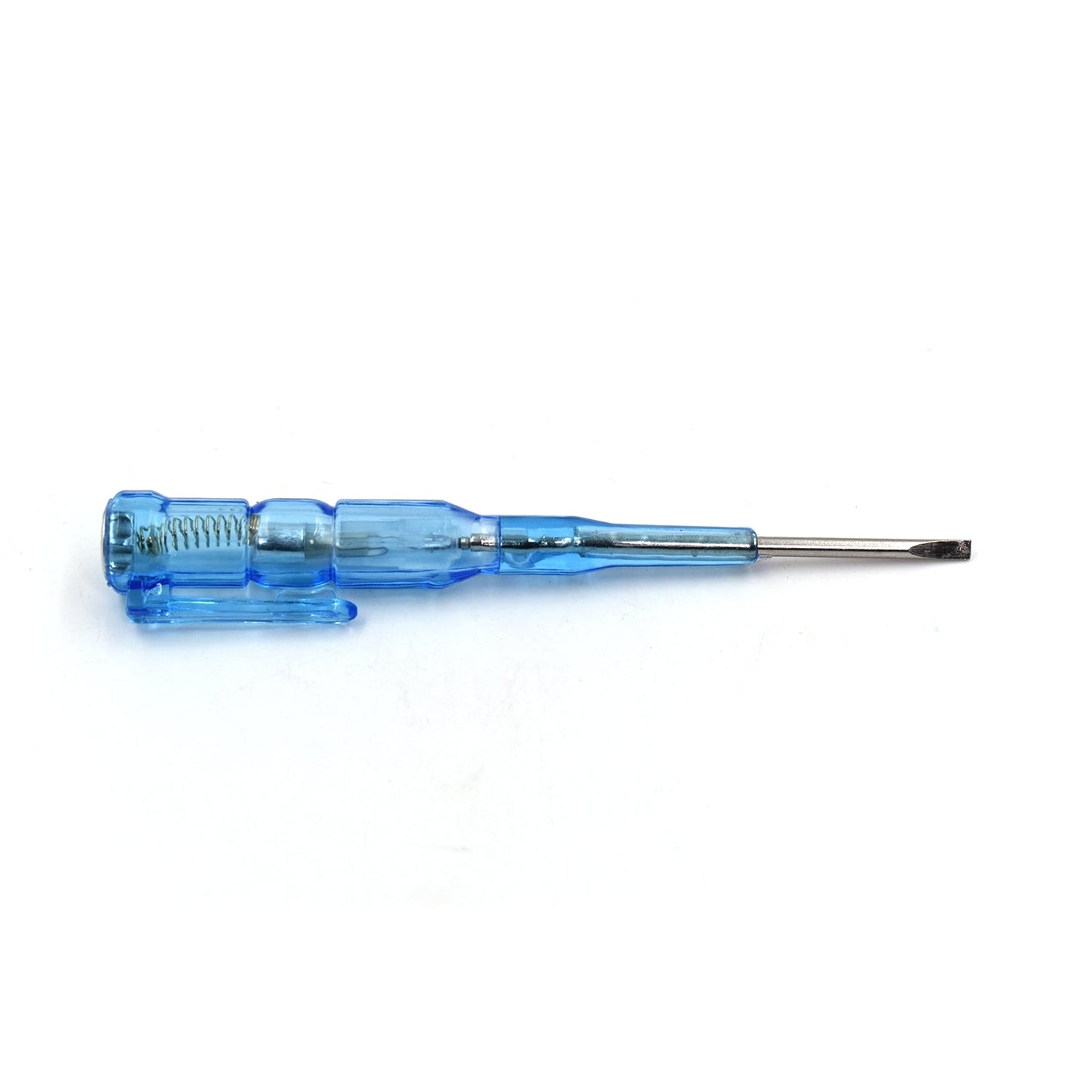 Metal linemen tester screwdriver for electrical work.