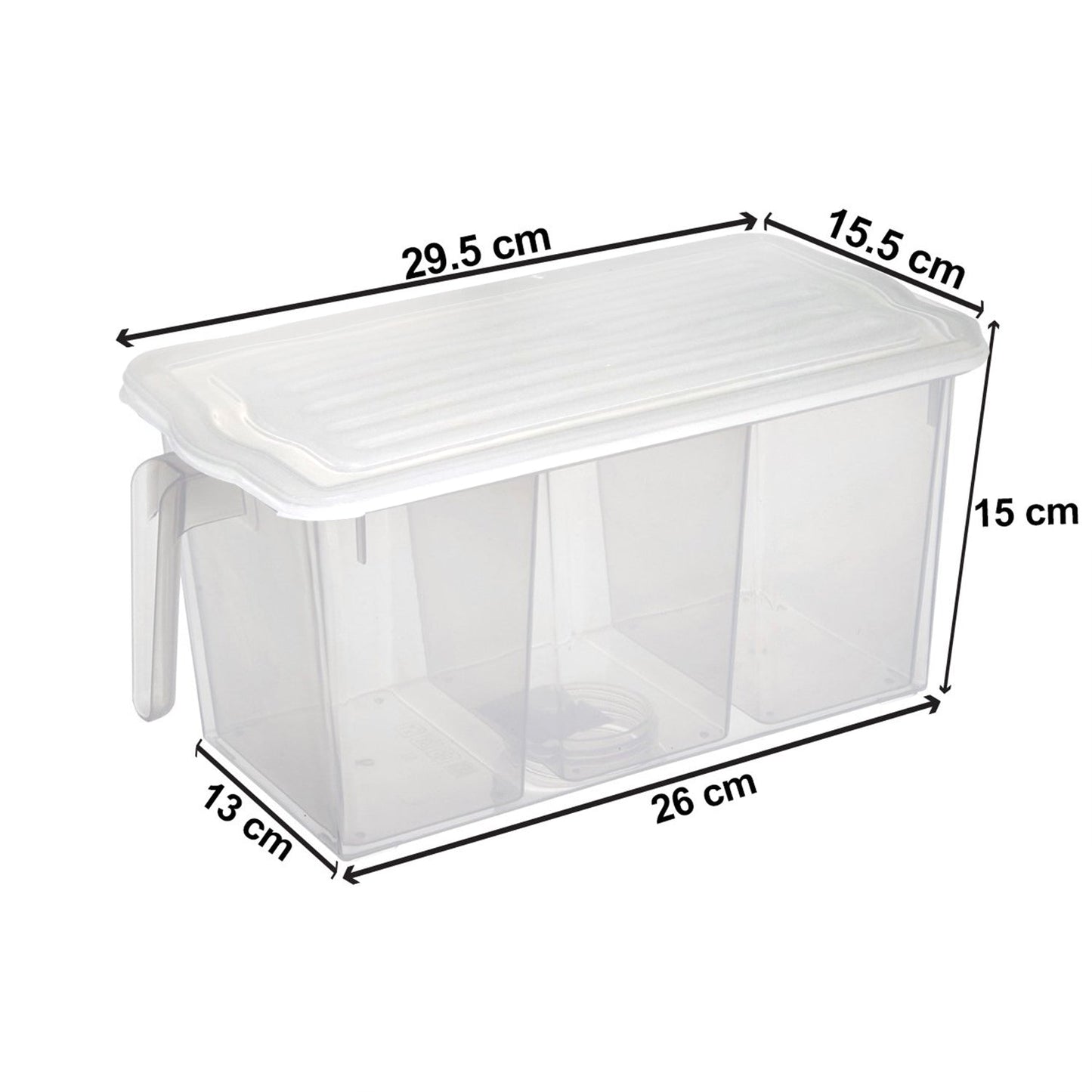 2518B Refrigerator Organizer Fresh-Keeping Box Case Kitchen Storage Box 