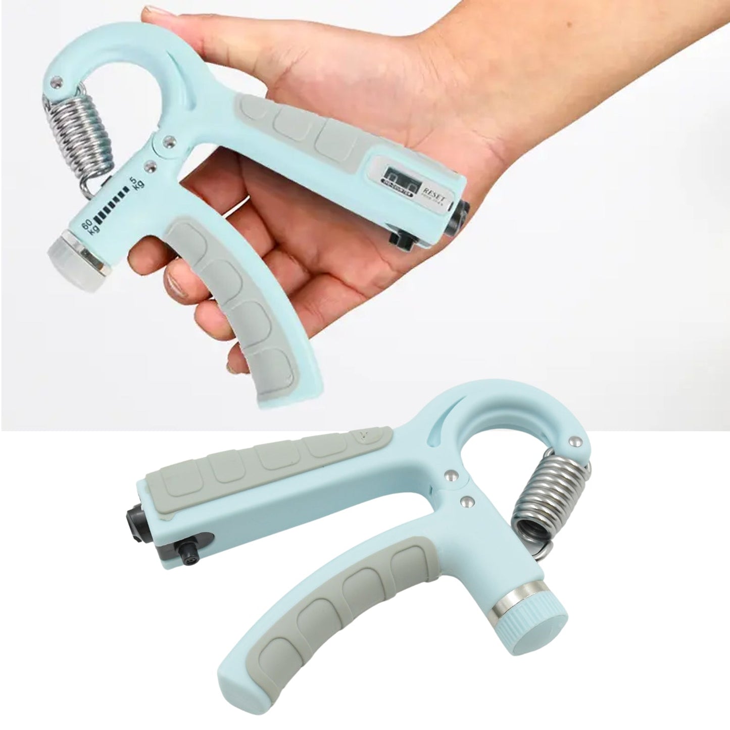 Gym Fitness Hand Grip Men Adjustable Finger Heavy Exerciser Strength for Muscle Recovery Hand Gripper Trainer strengthener (1 Pc)