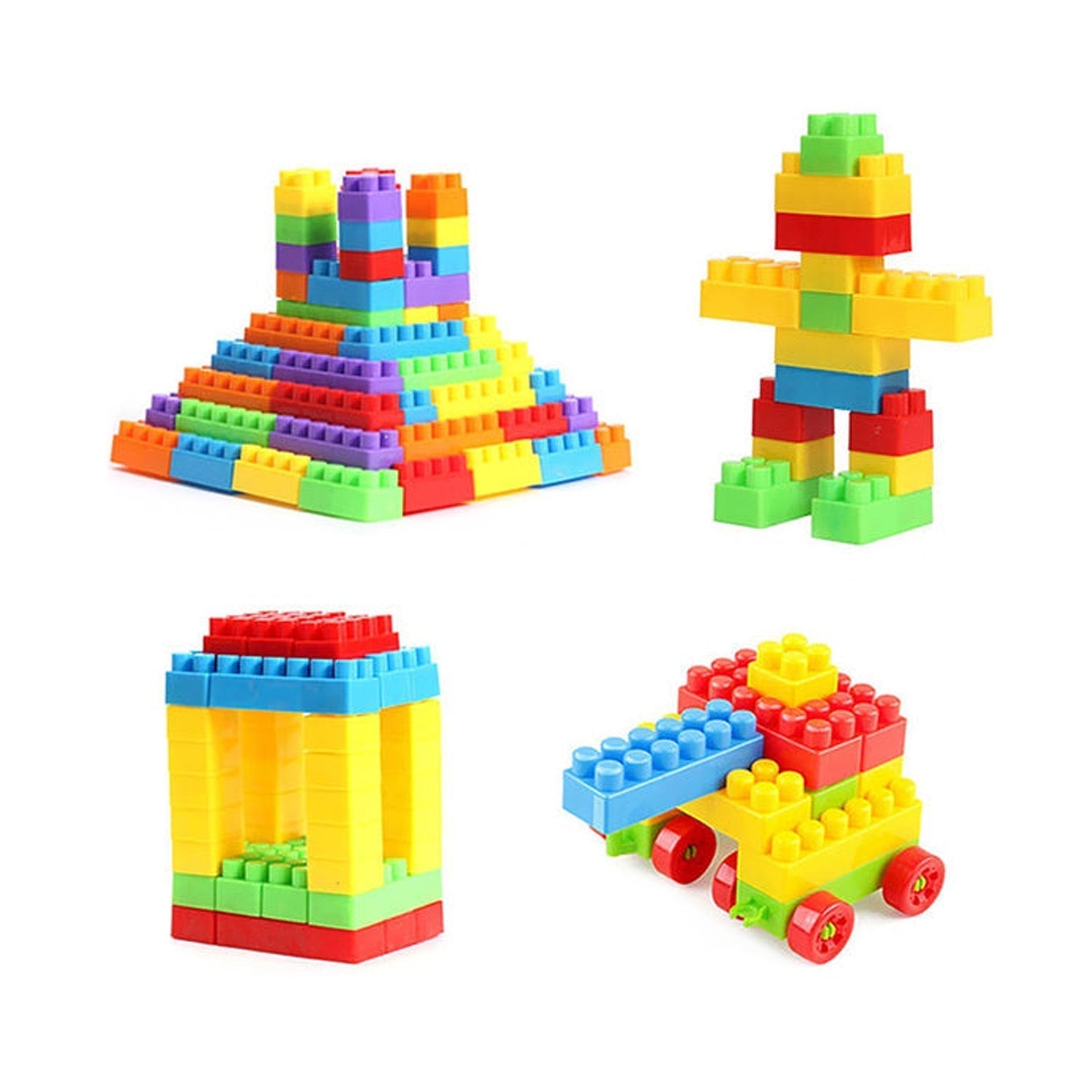 4627 A Building Blocks 60 Pc widely used by kids and children for playing and entertaining purposes among all kinds of household and official places etc. DeoDap