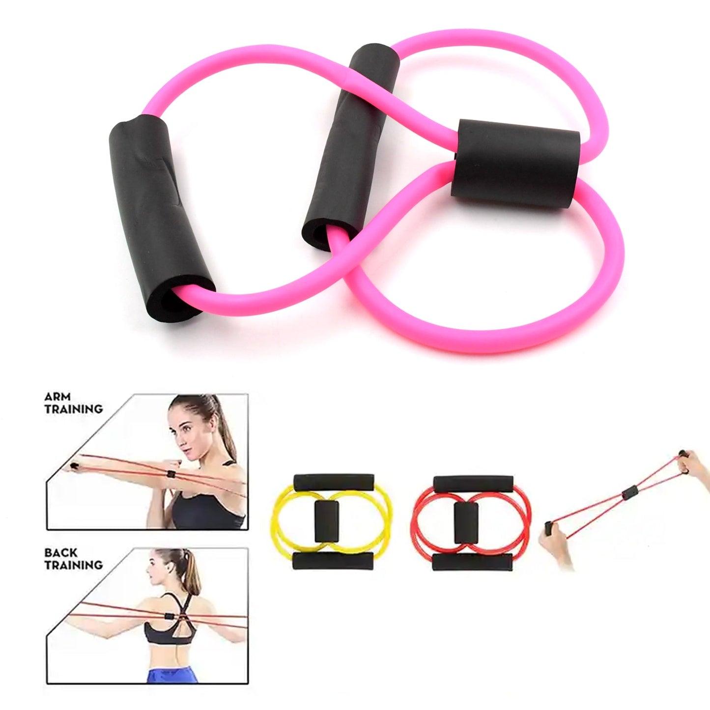 8471 Sport Resistance Loop Band Yoga Bands Rubber Exercise Fitness Training Gym Strength Resistance Band, Exercise Equipment, Bands for Working Out (1 Pc Mix Color)