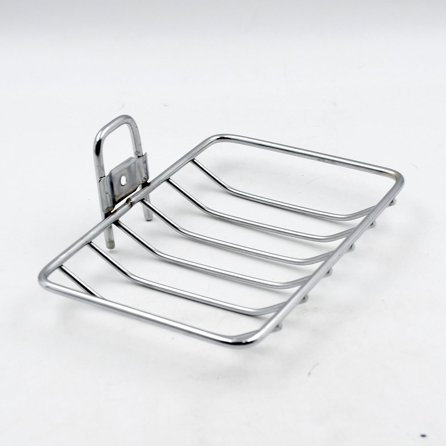 9368 Kitchen, Bathroom Stainless Steel Wall Mounted Self Adhesive Magic Sticker Soap Dish Holder Wall Hanging Soap Storage Rack