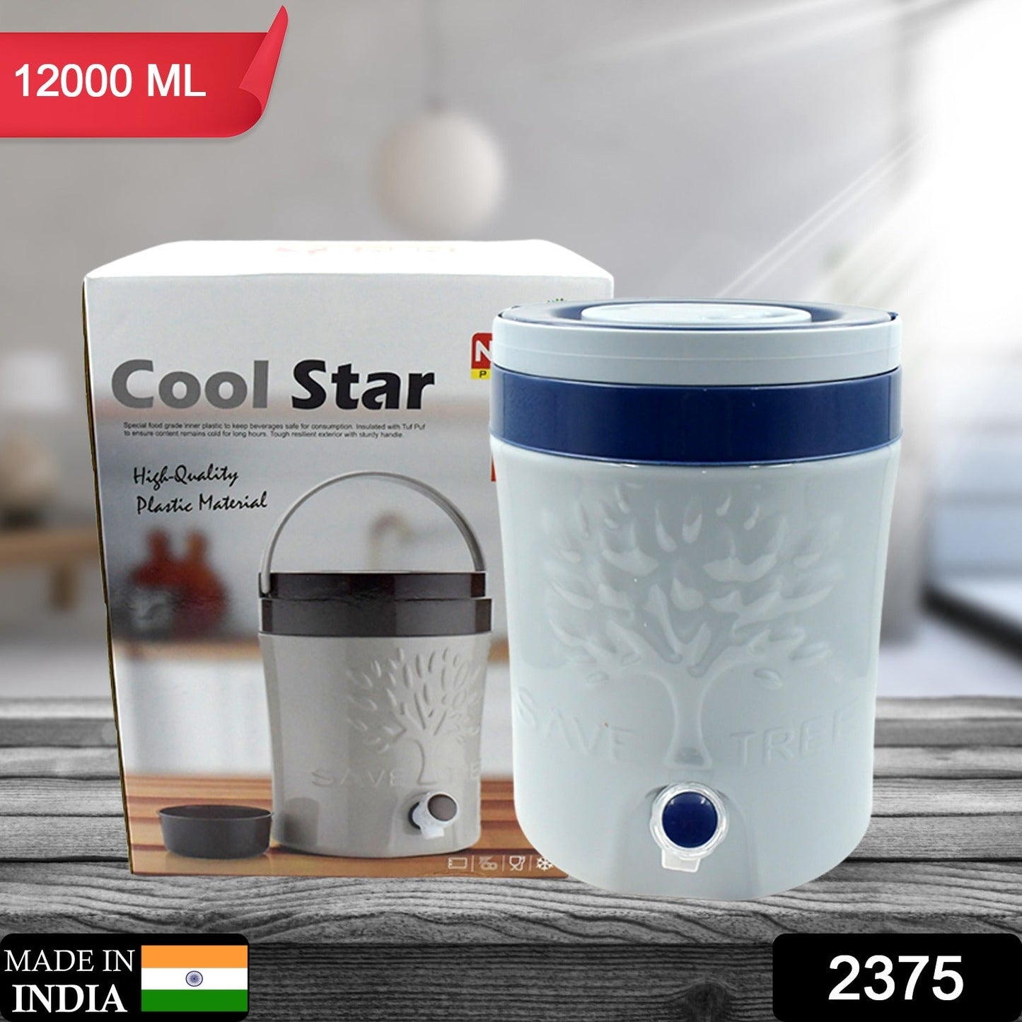 Travel water cooler jug with leakproof tap