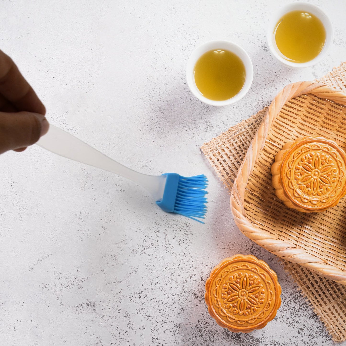 Kitchen spatula and silicone brush set