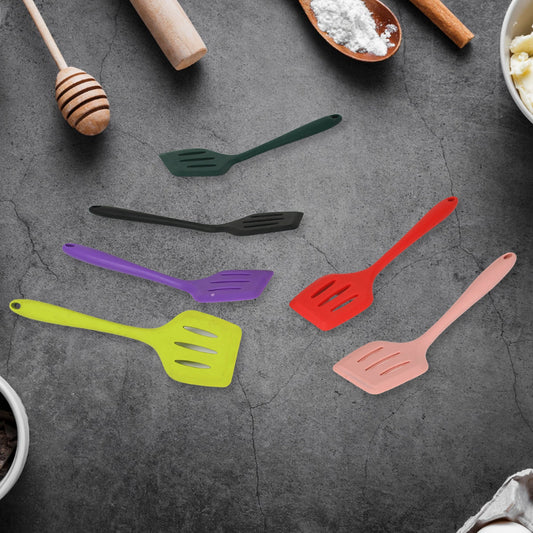 Multipurpose Silicone Spoon, Silicone Basting Spoon Non-Stick Kitchen Utensils Household Gadgets Heat-Resistant Non Stick Spoons Kitchen Cookware Items For Cooking and Baking (6 Pcs Set)