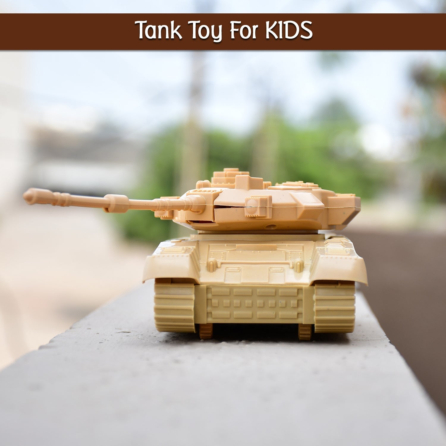 4466 Pull Back Army Tank Toy for Kids. 