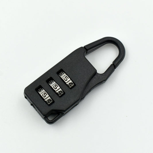 3 digit luggage lock used for securing travel bags and protecting contents