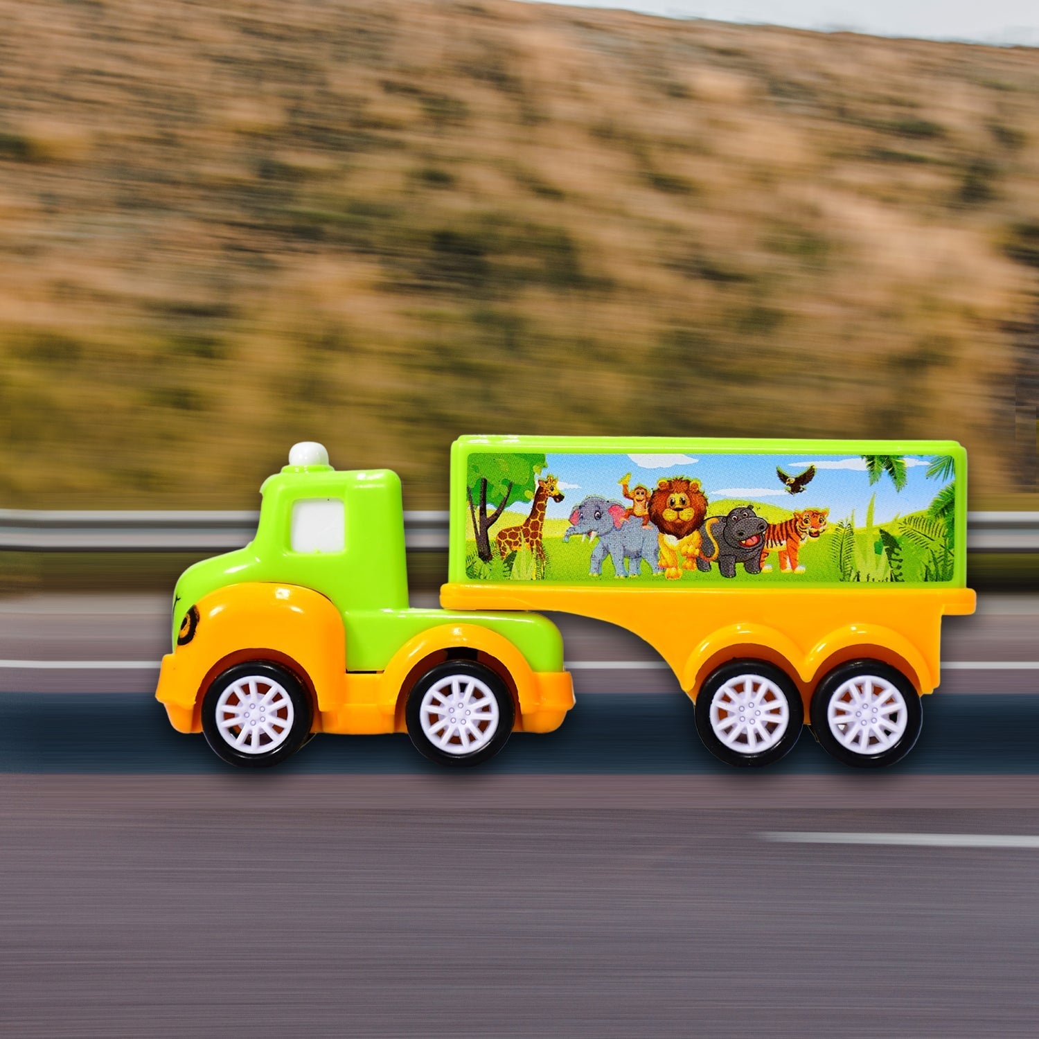 8052 Small Green and yellow Toy Truck. 