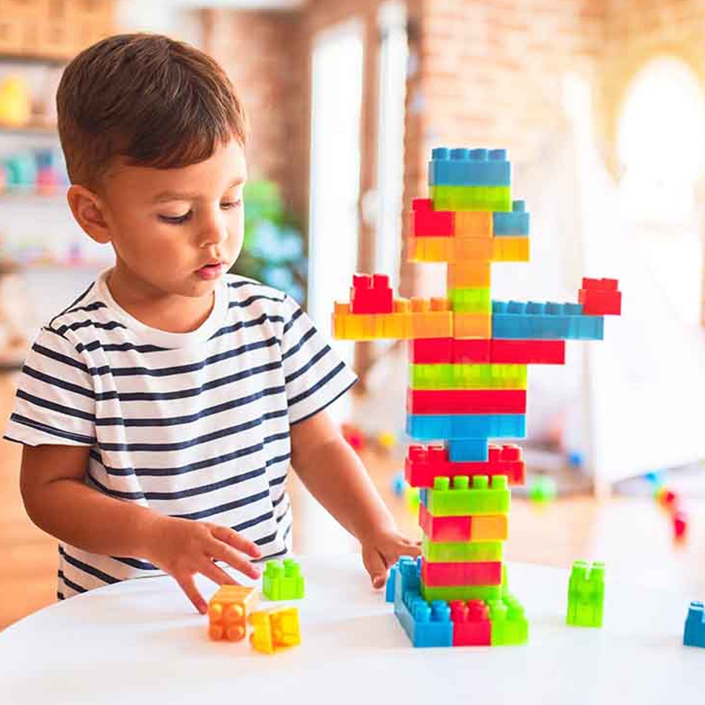 4627 A Building Blocks 60 Pc widely used by kids and children for playing and entertaining purposes among all kinds of household and official places etc. DeoDap