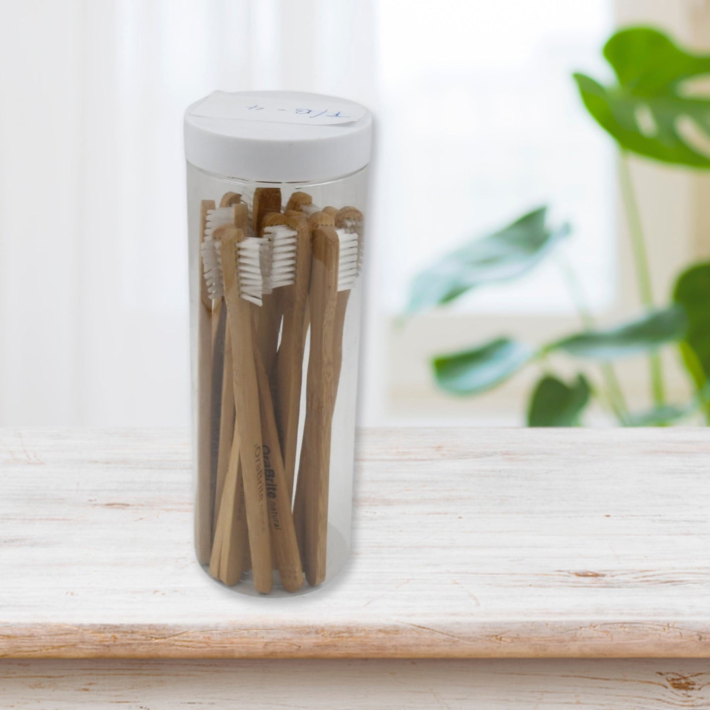 13083 Bamboo Wooden Toothbrush Soft Toothbrush Wooden Child Bamboo Toothbrush Biodegradable Manual Toothbrush for Adult, Kids (15 pcs set / With Round Box)