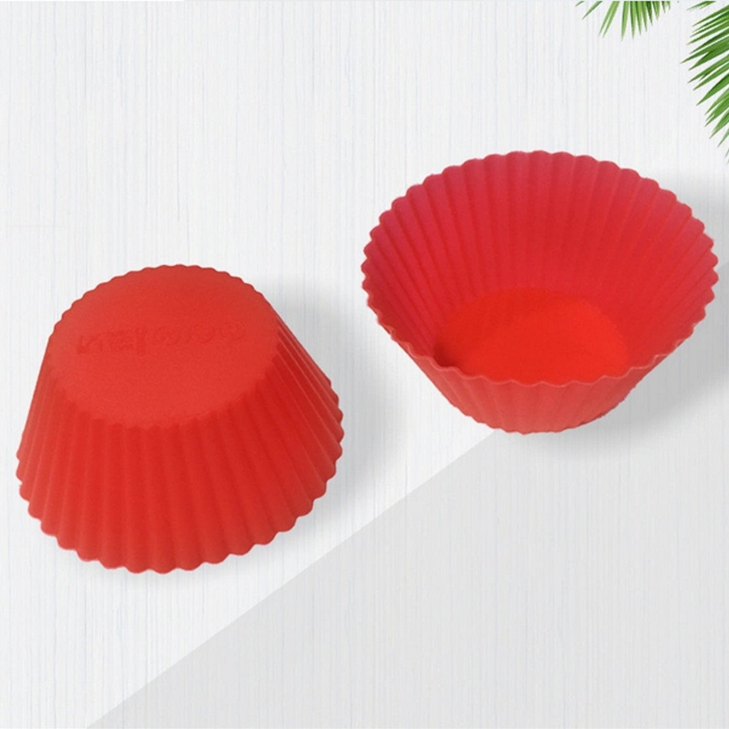 0700 Silicone cupcake Shaped Baking Mold Fondant Cake Tool Chocolate Candy Cookies Pastry Soap Moulds (6 pc)