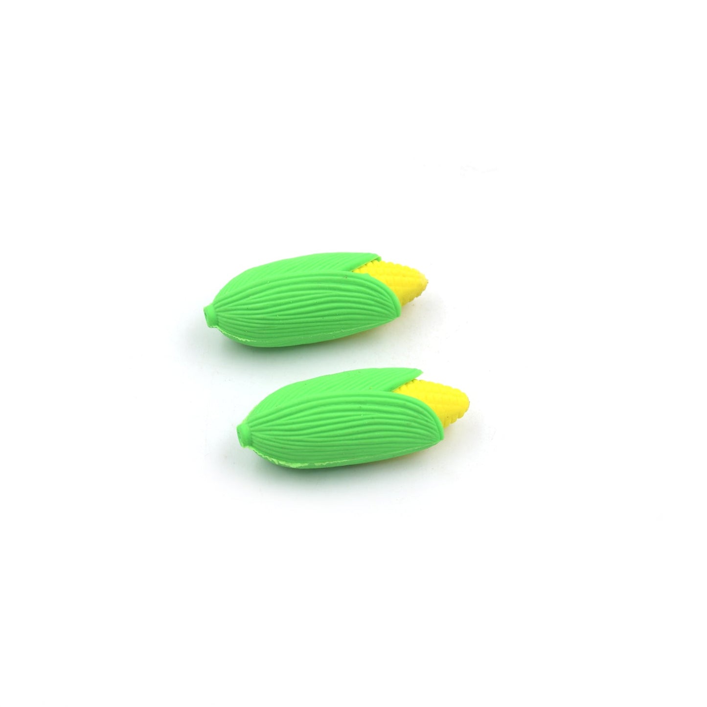 School erasers in corn shape, durable and fun, 2 pieces