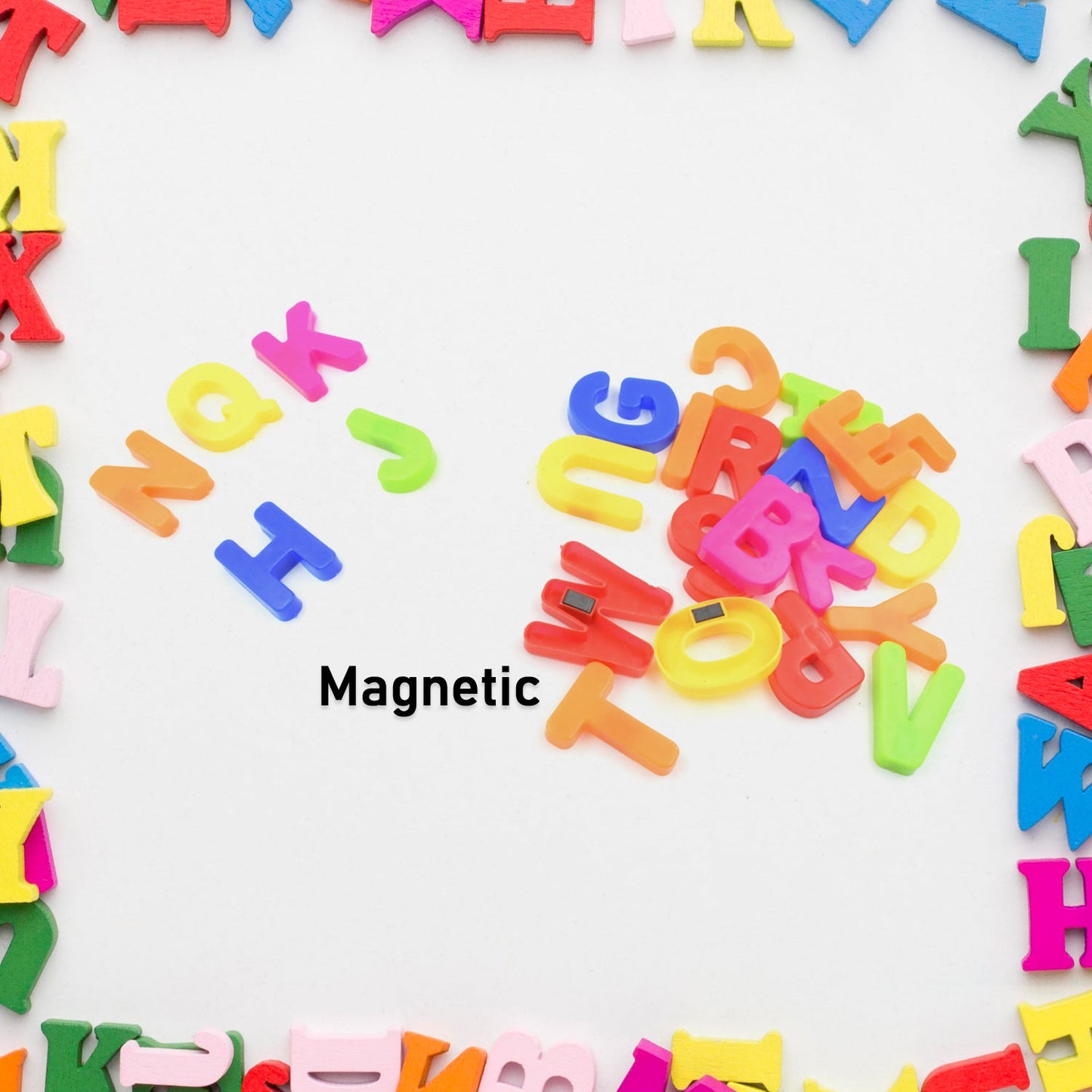 English A to Z Small letter Colorful Magnetic Alphabet to Educate Kids in Fun Play & Learn | Toy for Preschool Learning, Spelling, Counting (26 Alphabet)