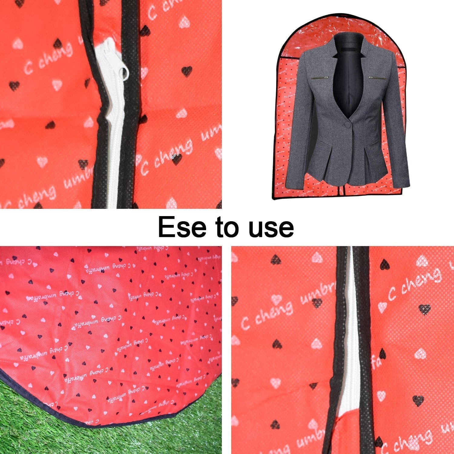 Breathable suit cover for men's blazer