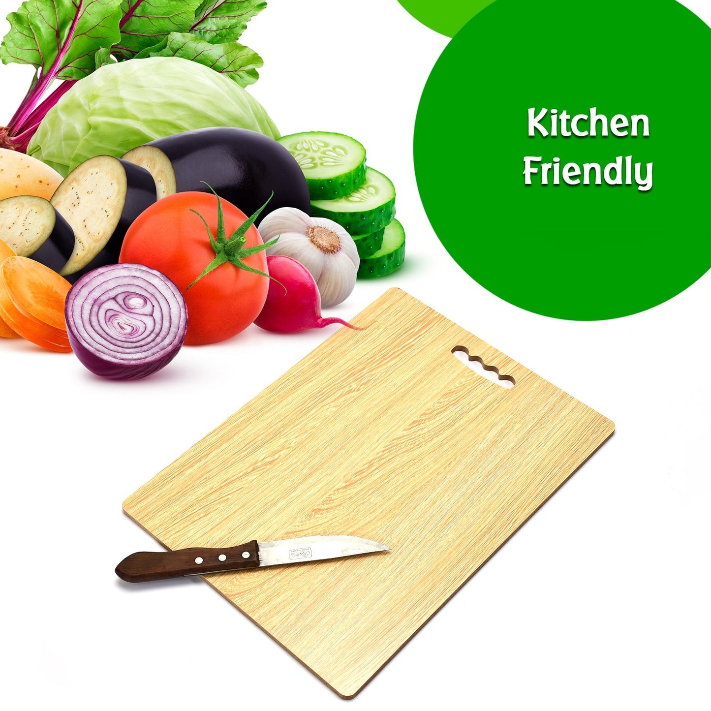 7121 Wooden Chopping Board Big Size  For Kitchen Use 