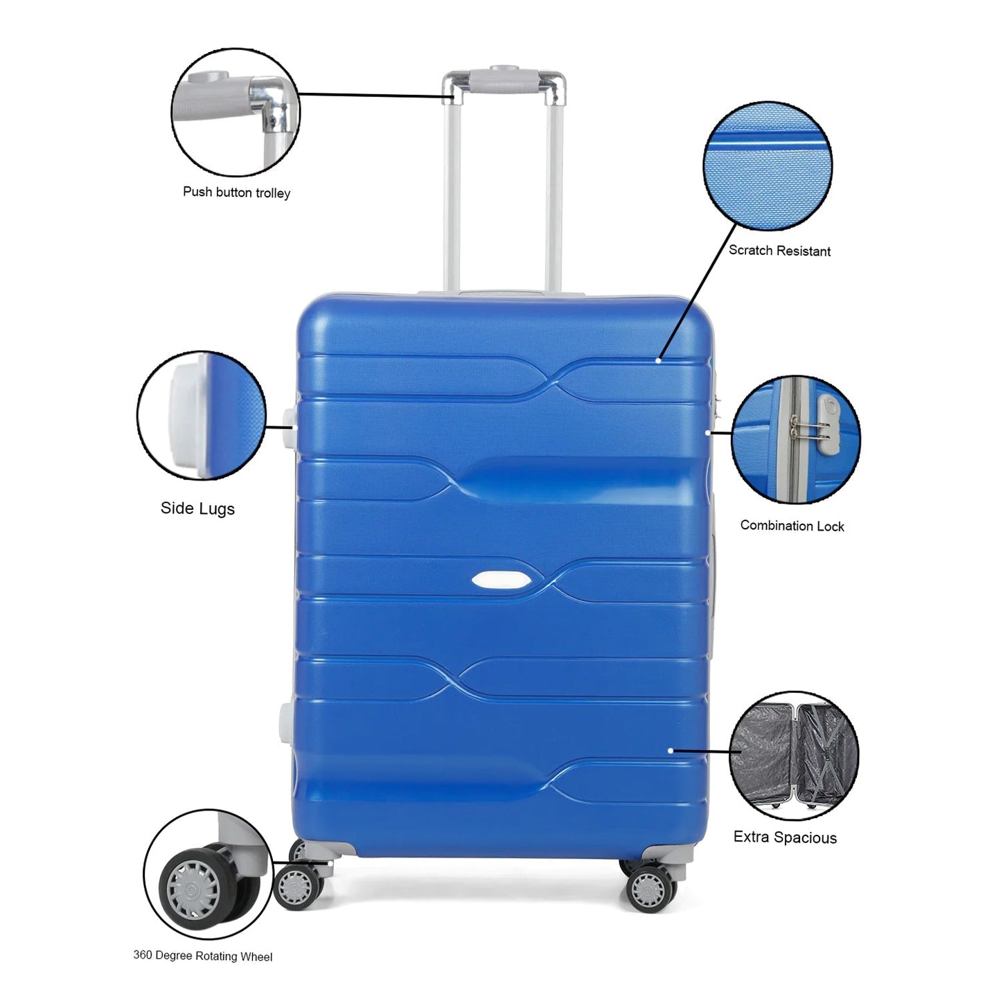 1102 Traveling Trolley Bag Set, Small , Medium & Big Suitcase Premium Quality Bag 3 Pcs Set For Traveling Use 