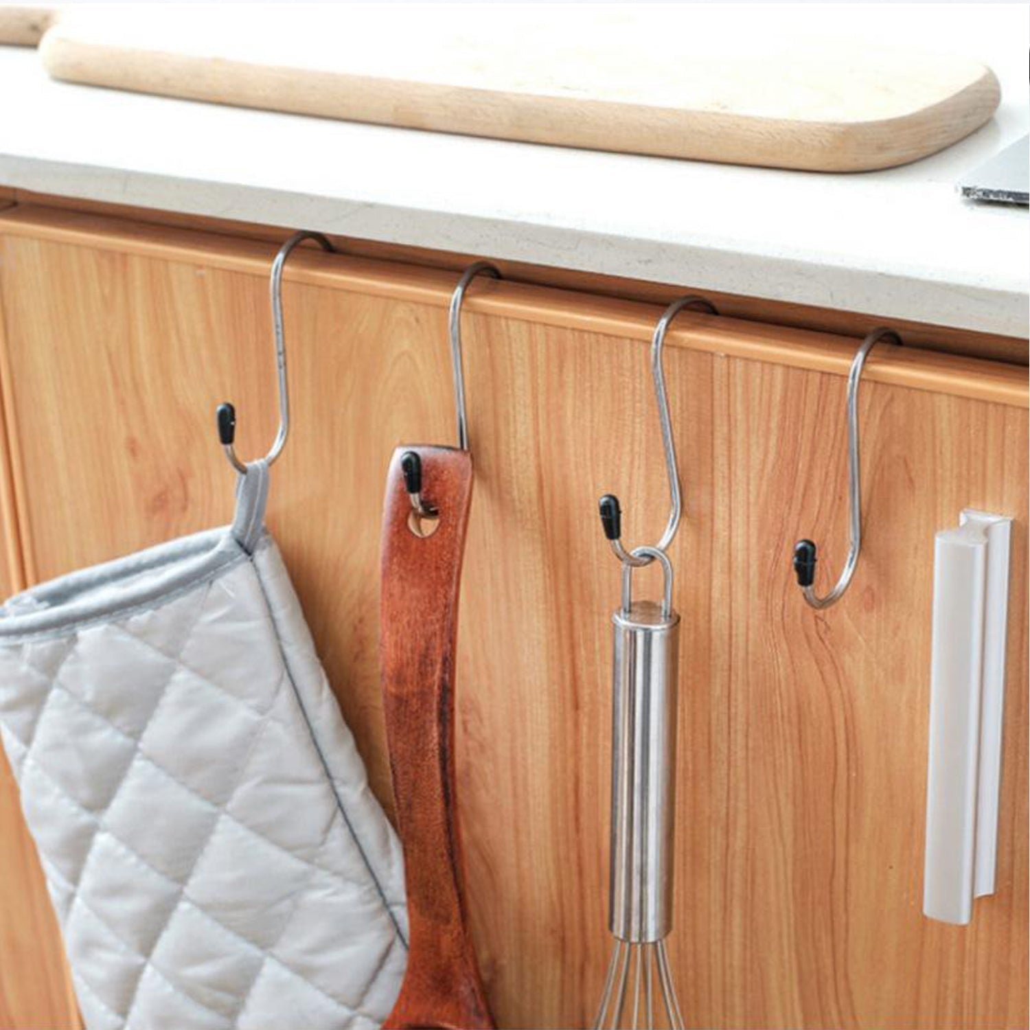 Utility hooks for storage and organization.