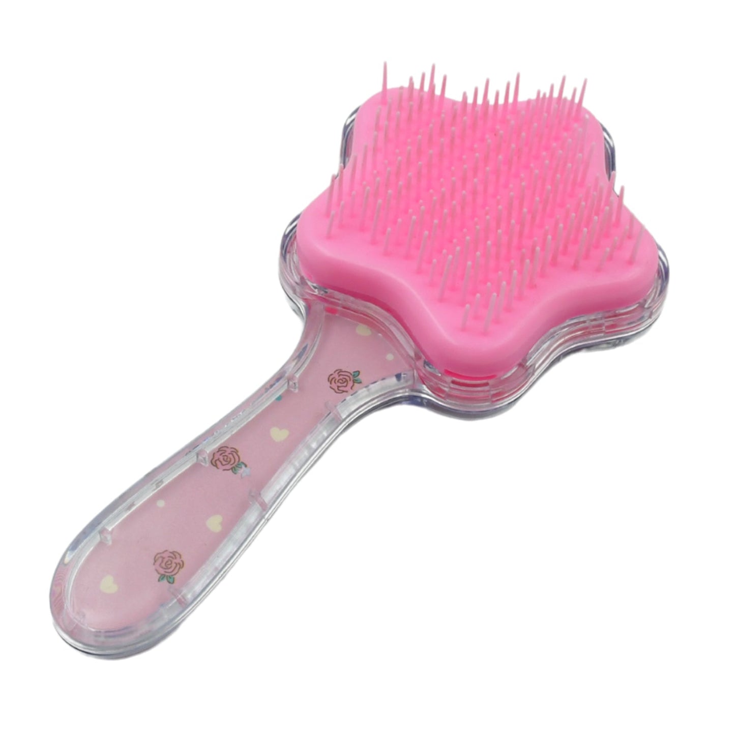 12572 Cartoon Hair Brush Massage Shower Comb Blur Wet Salon Hair Brushes Hair Styling Tools, Glitter Comb, Soft & Smooth Brush, Mermaid Brush For Kids Return Gifts For Kids (1 Pc )