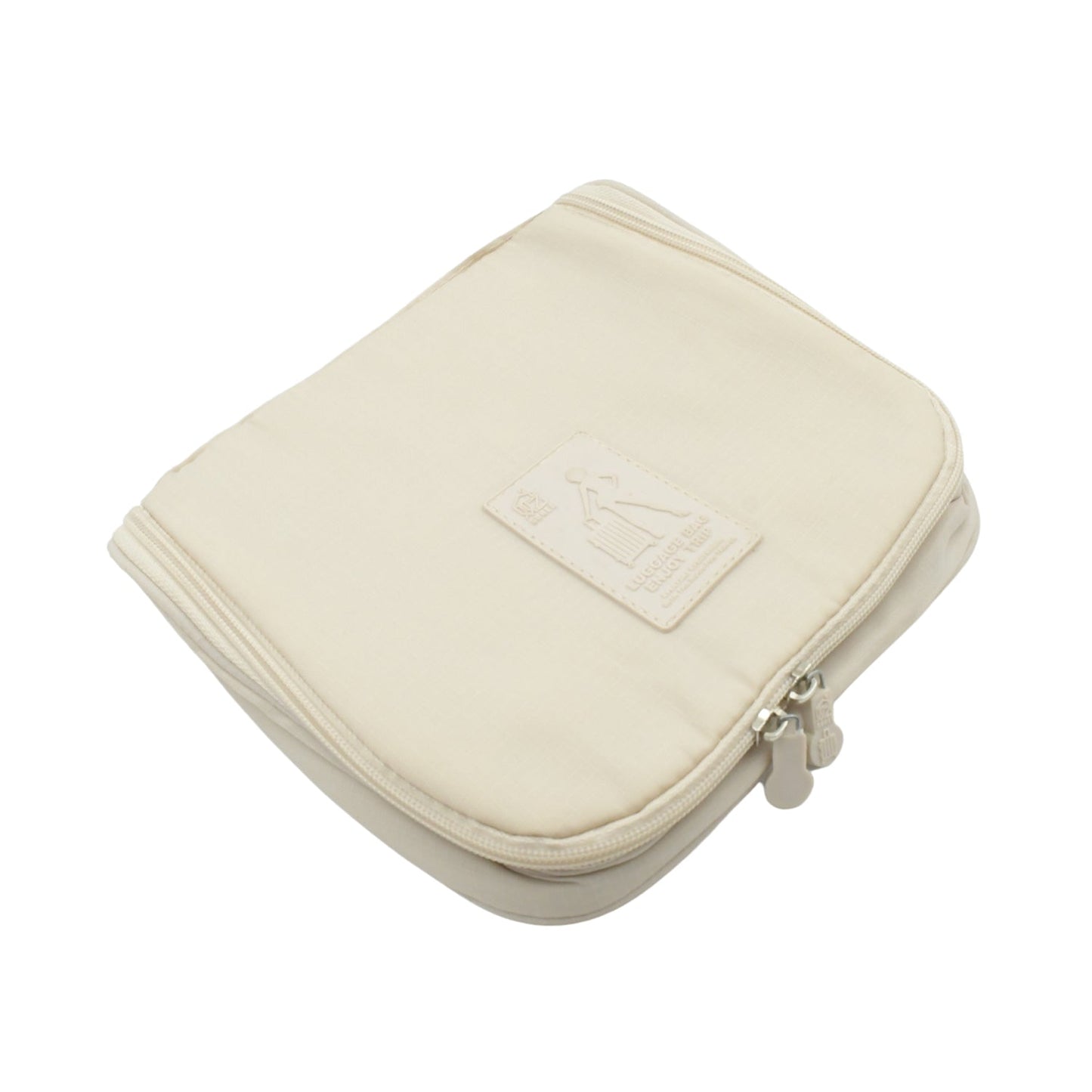 Handheld waterproof cosmetic bag with classification sections