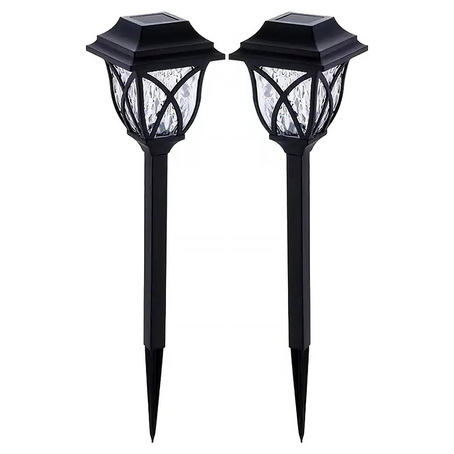 6625 Solar Garden Lights LED Outdoor Stake Spotlight Fixture for Garden Light (Pack of 2pc )