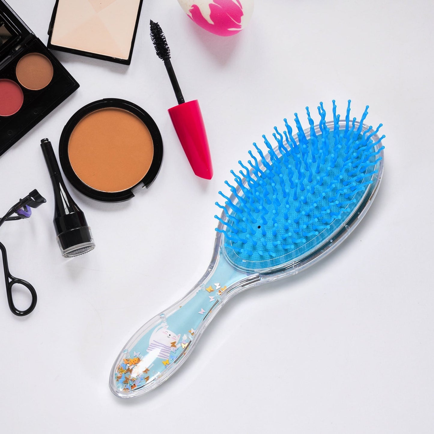 6472 Hair Brush for Kids Detangling Anti-static Soft Massage for Braids Curly Straight Long or Short Wet Or Dry Hair (Multi-Design) 