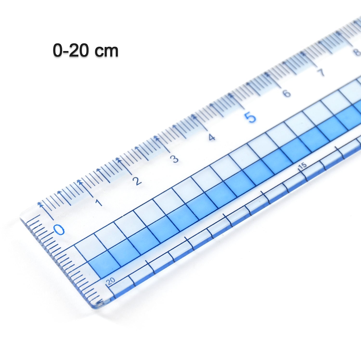 7925 Transparent Ruler, Plastic Rulers, for School Classroom, Home, or Office 