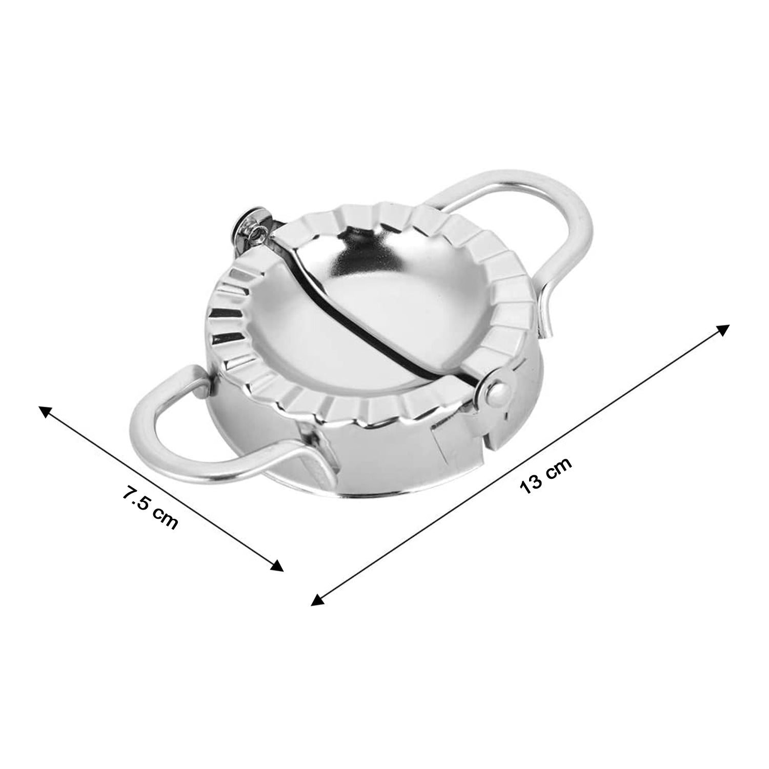 2219 Stainless Steel Dumpling Maker, Dough Cutter Pie Mold Tool. 