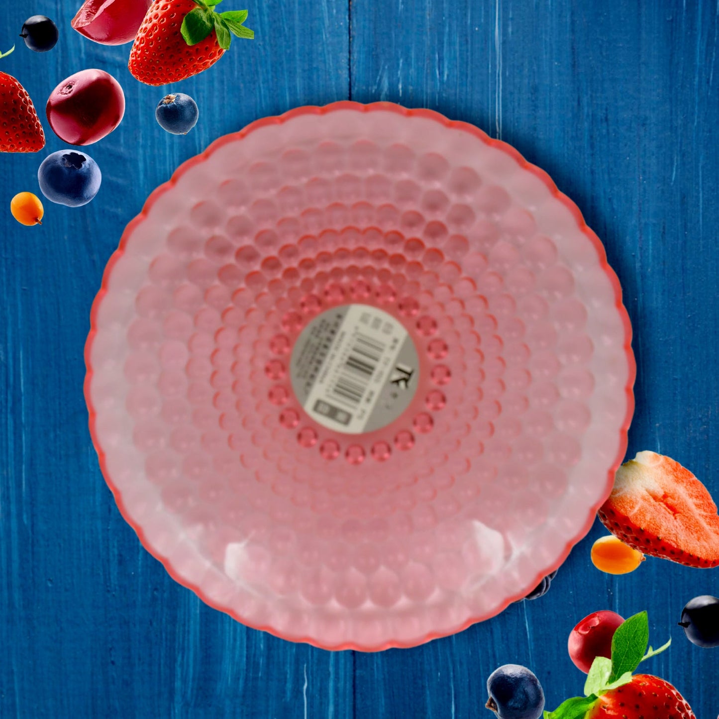 Round Plastic Dinner Plate  / Tray / Snacks / Breakfast Plate friendly Plastic Plate for Kids Party Supplies Birthday Holiday Party Dinnerware Supplies (1 Pc)