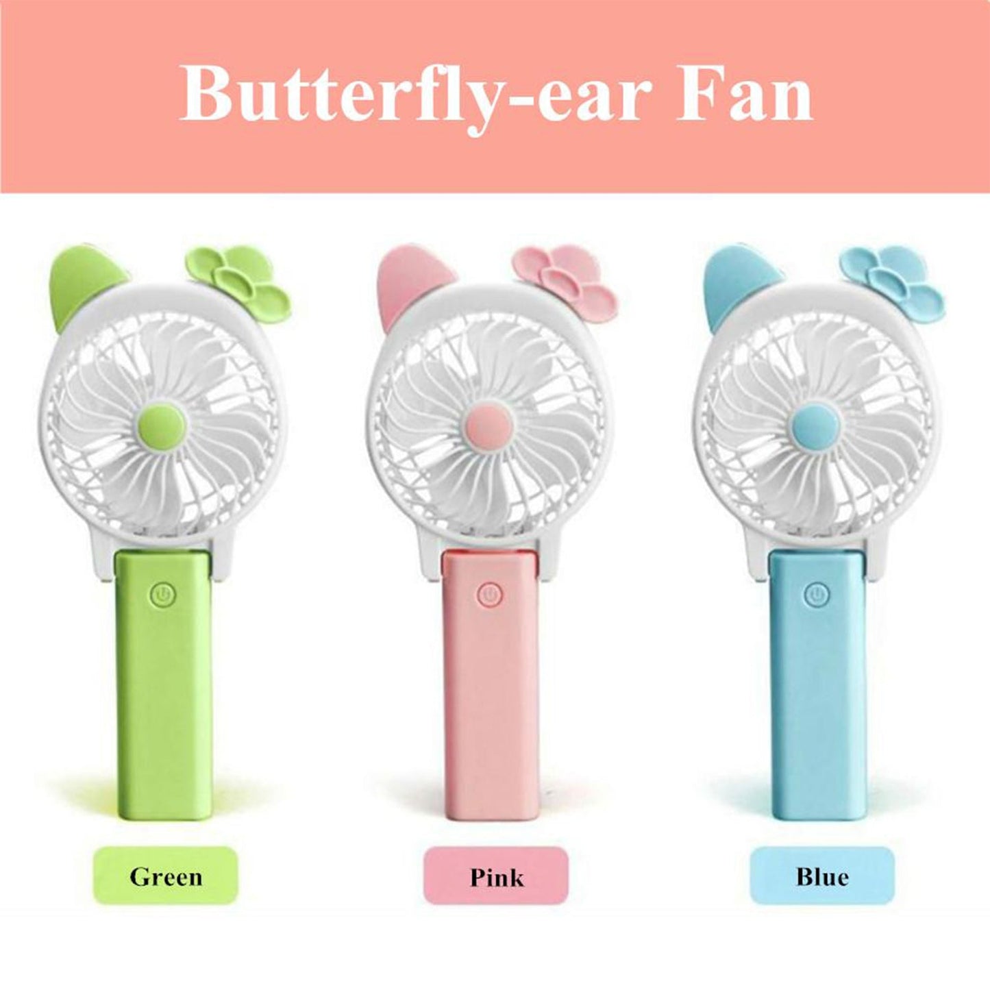 Cartoon mini fan compact and easy to use