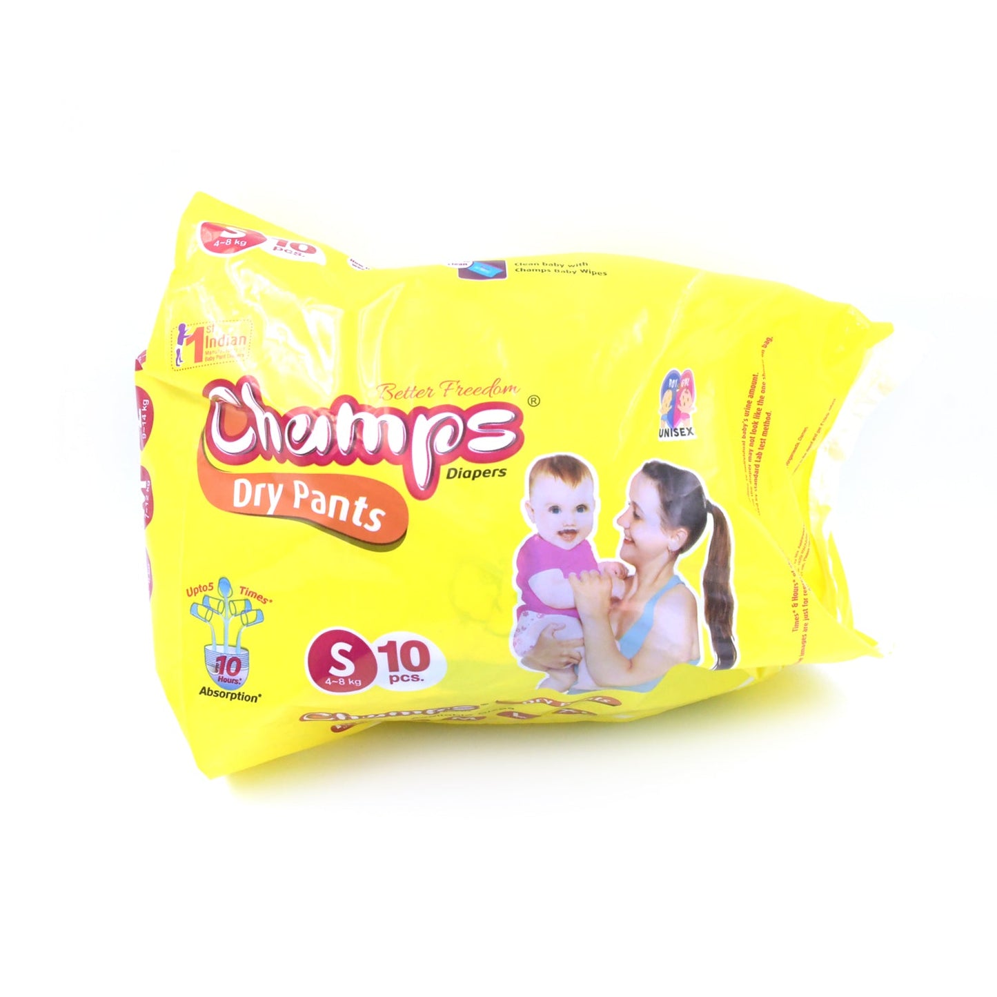 Soft and dry small baby diapers, 10 pcs