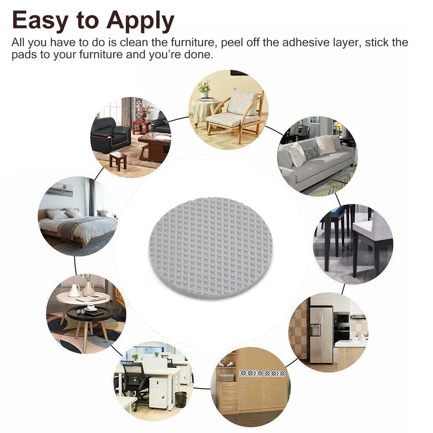 9030A FURNITURE PAD ROUND  FELT PADS FLOOR PROTECTOR PAD FOR HOME & ALL FURNITURE USE 