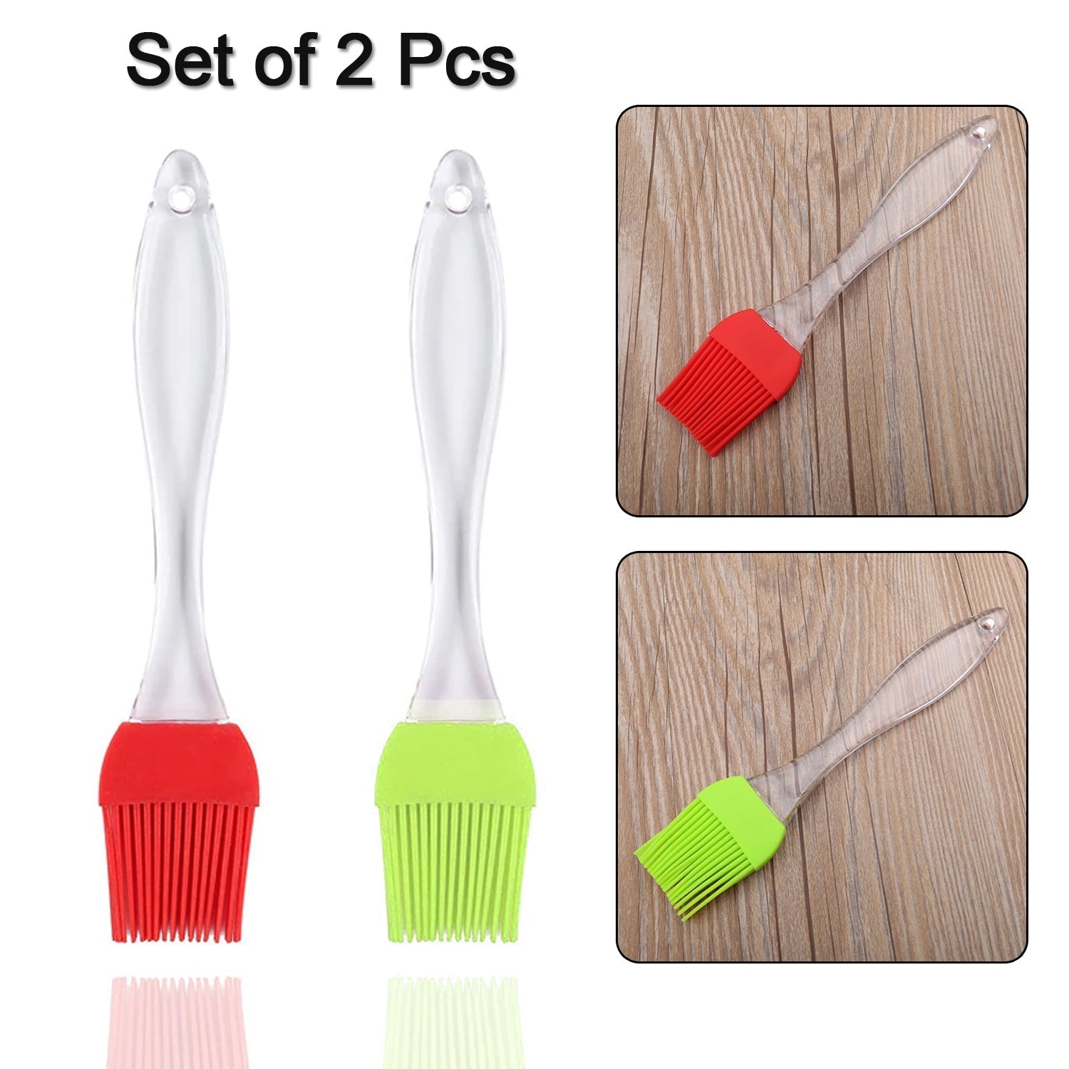 2854 Silicone Spatula and Pastry Brush Special Brush for Kitchen Use DeoDap