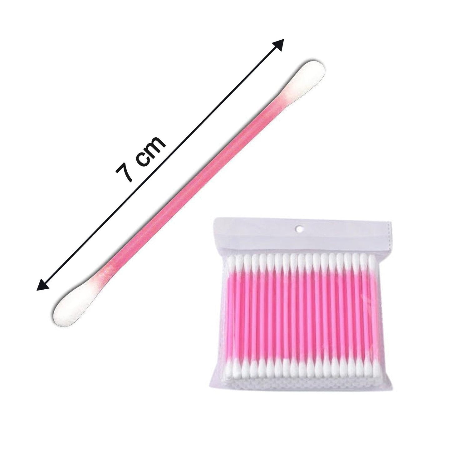 Soft cotton ear swabs in a compact pack