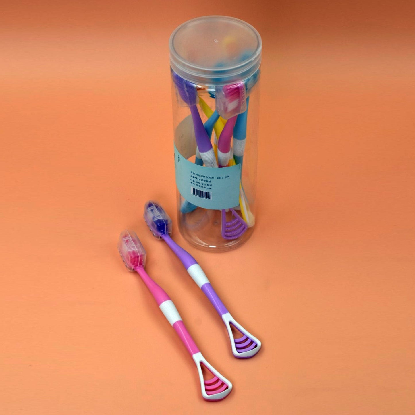 6150 8 Pc 2 in 1 Toothbrush Case widely used in all types of bathroom places for holding and storing toothbrushes and toothpastes of all types of family members etc. 