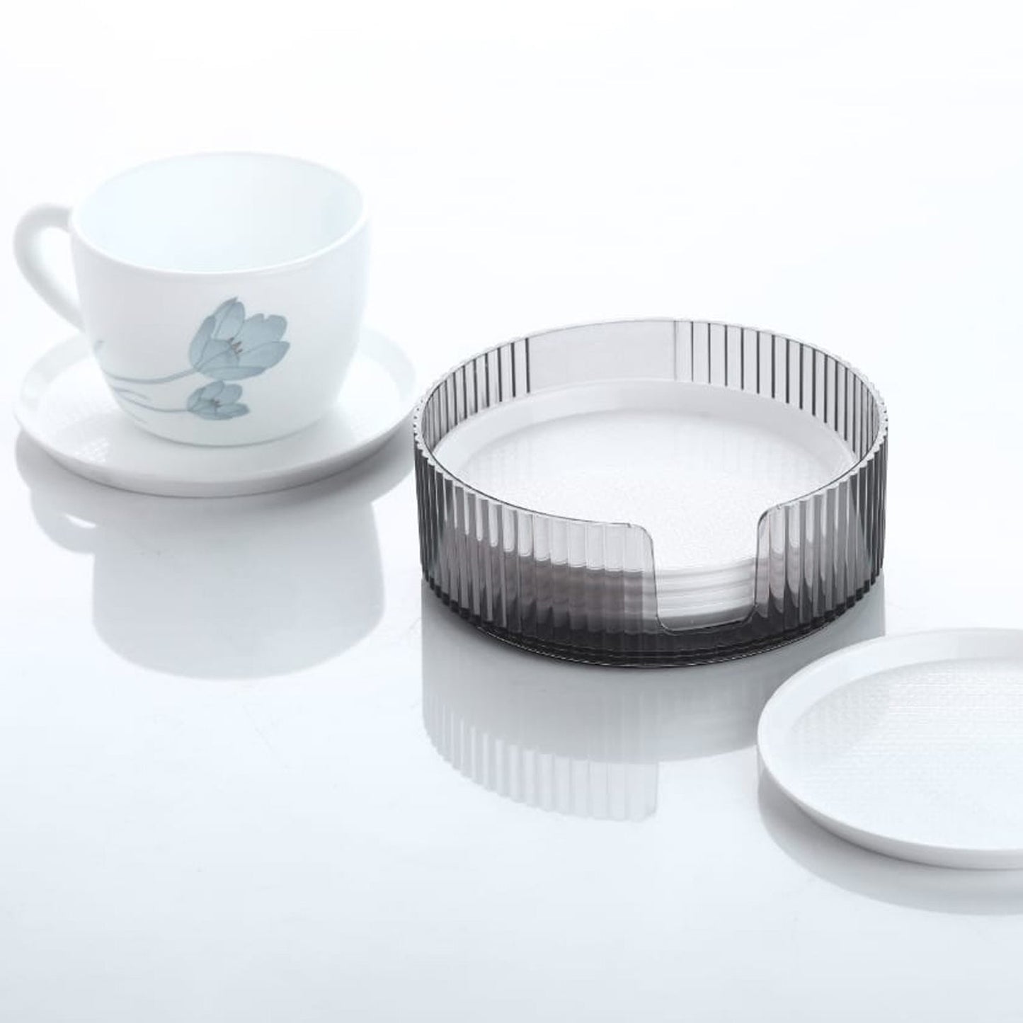 Coaster set with elegant design to prevent water rings