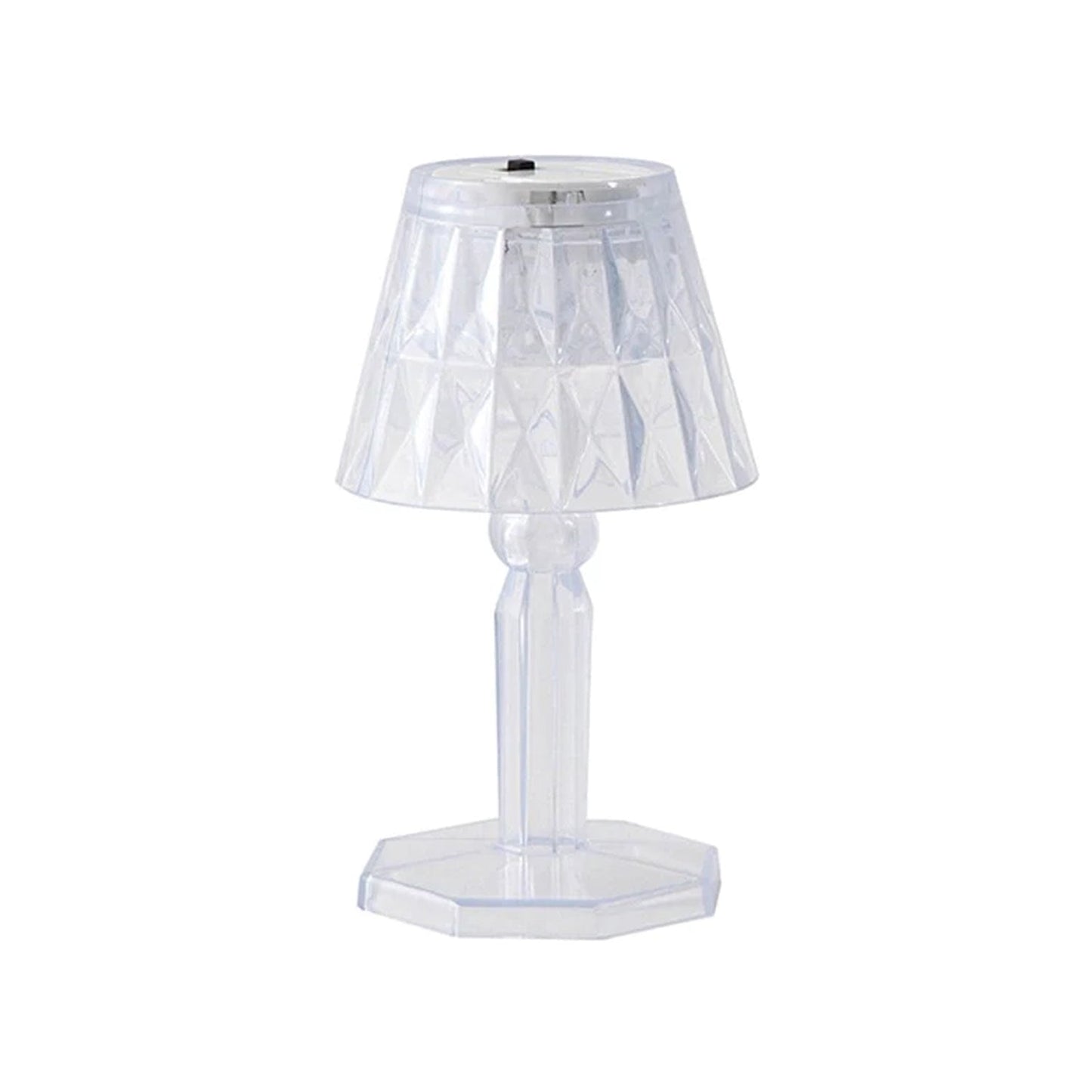 6610 2in1 Transparent Mini Crystal Table Lamp with Reflection Light DeoDap