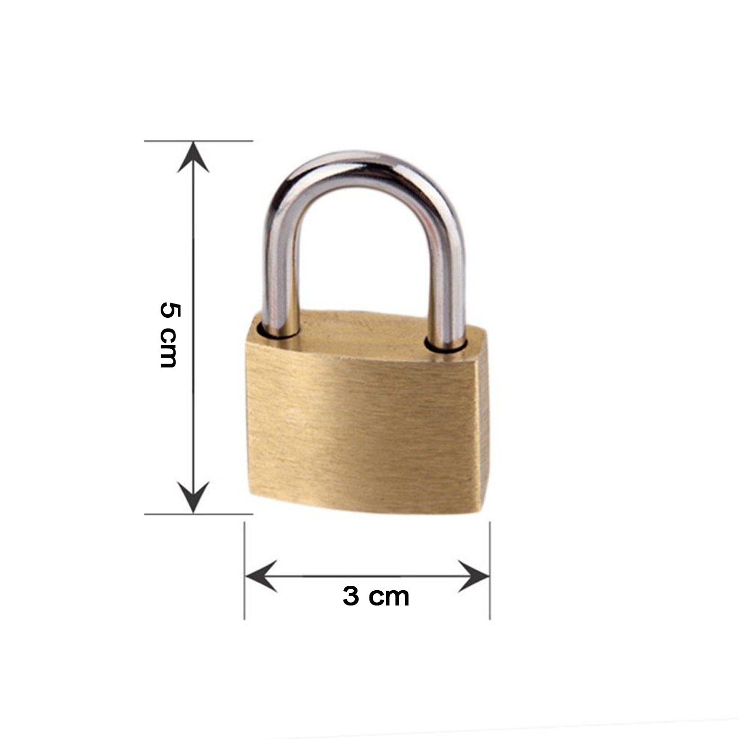 Lock and key set with 30 mm size for enhanced security