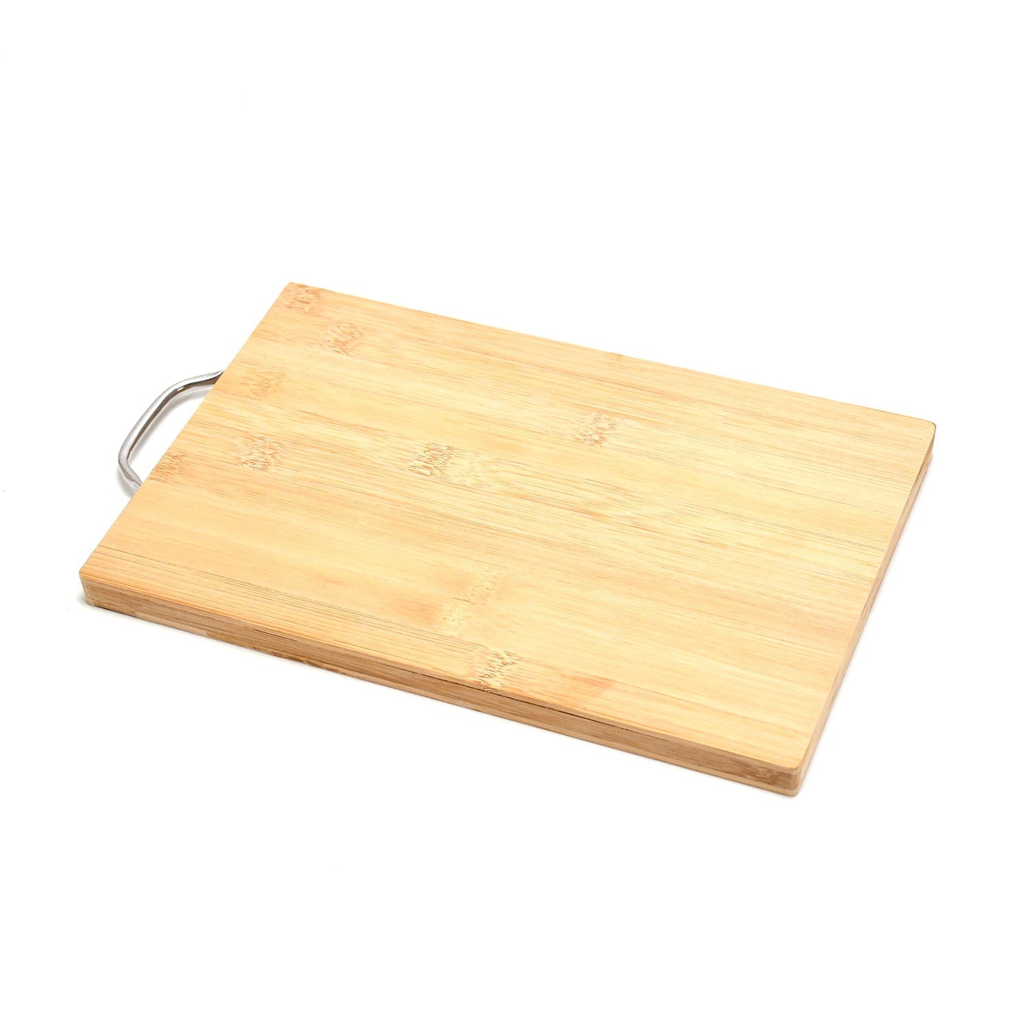 2475A Thick Wooden Bamboo Kitchen Chopping Cutting Slicing Board with Holder for Fruits Vegetables Meat 