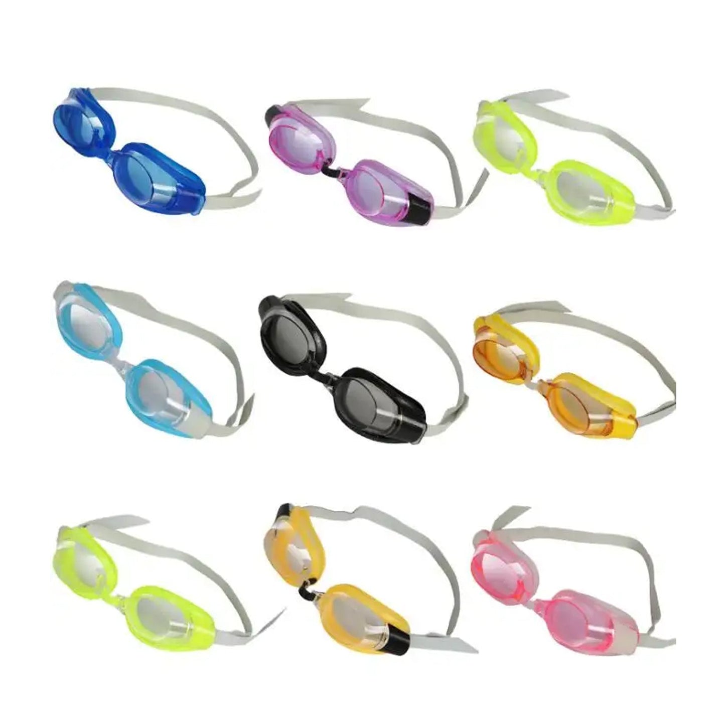 0399A SWIMMING GOGGLES WITH ADJUSTABLE CLEAR VISION ANTI-FOG WATERPROOF SWIMMING GOGGLES 