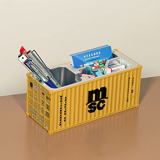 Shipping Container Pen Holder Shipping Container Model Pen Name Cardholder Simulated Container Model For Business Gift