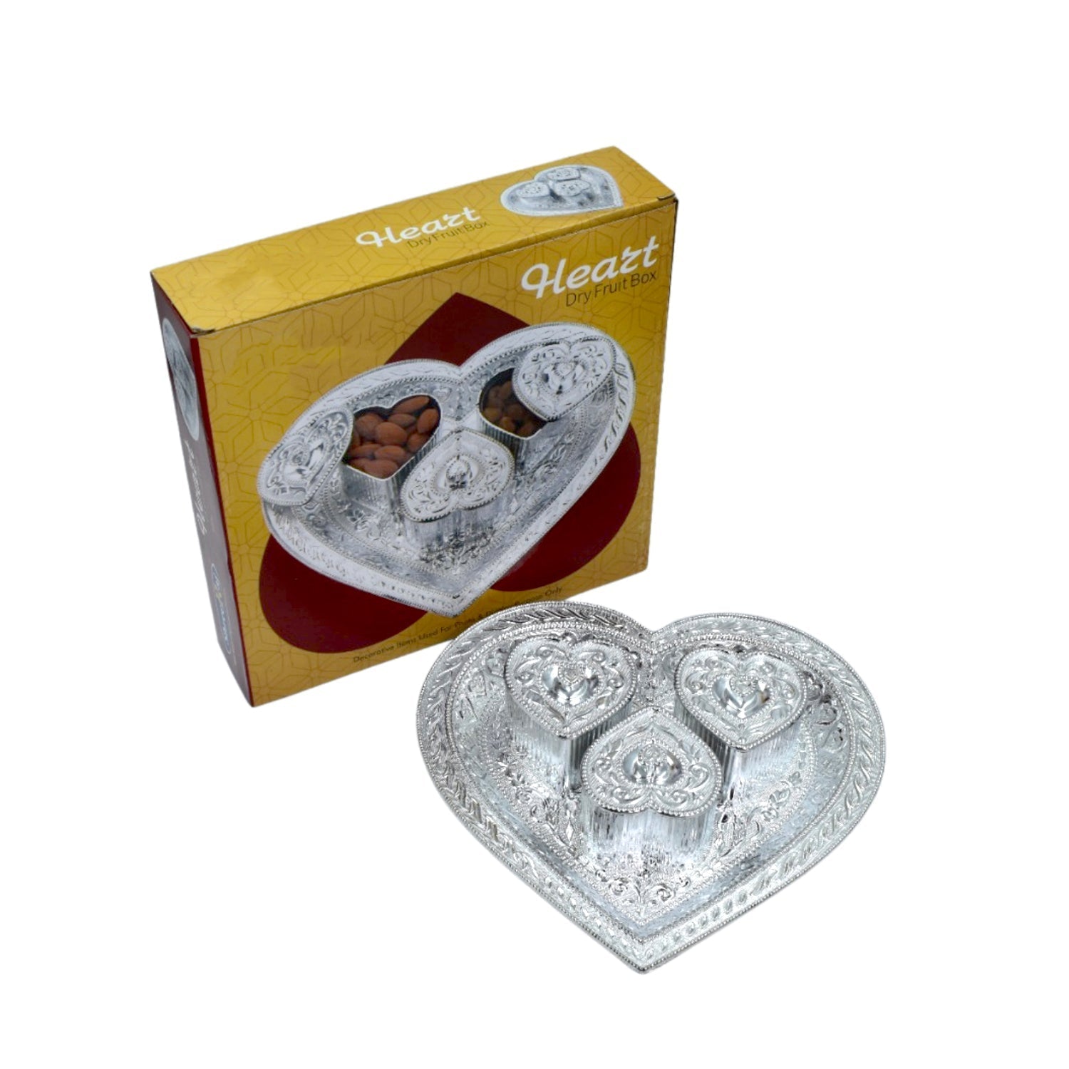 Royal design heart tray plastic.