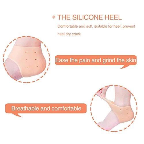 339 Moisturizing Skin Softening Silicone Gel for Dry Cracked Heel Repair (Multicolour) dopstop