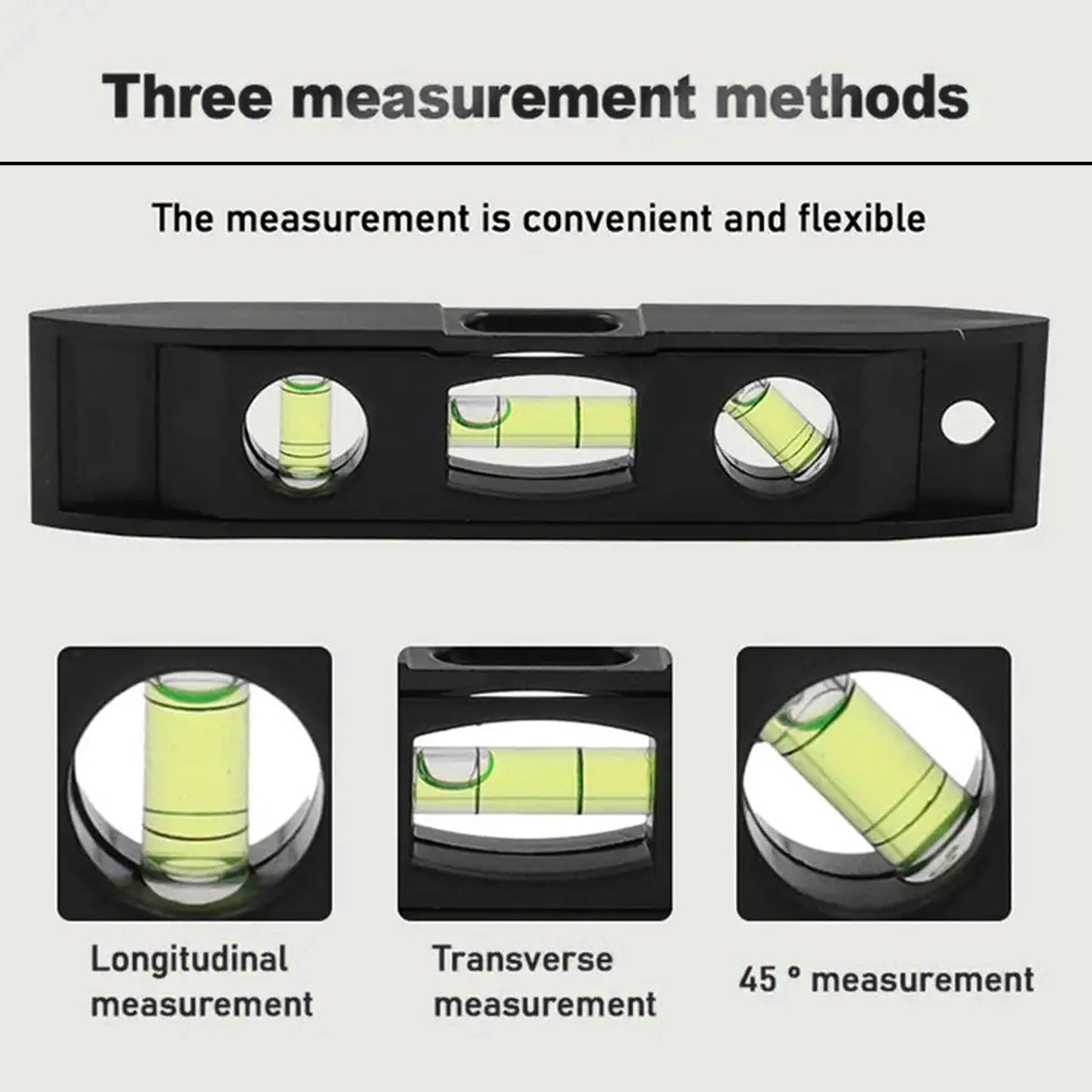 Bubble level torpedo for accurate measurements